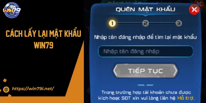 Hỗ trợ lấy lại mật khẩu